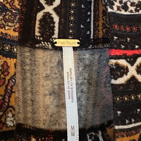 Free People Multicolor Paisley Print Women's Top - Picture 7 of 8